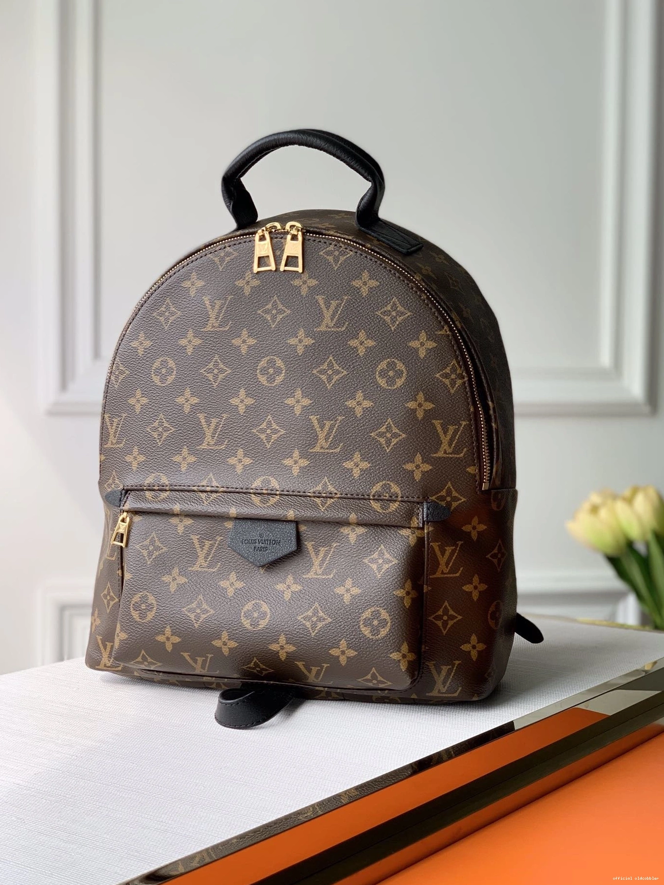 Official oldcobbler NEW EDITION VUITTON MM LOUIS SPRINGS PALM 0730